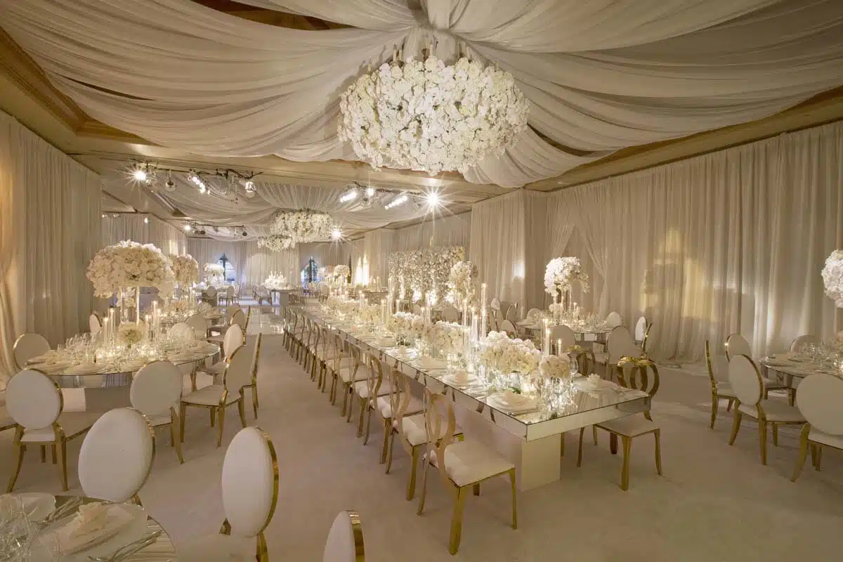 Luxury Banquet Mirror Tables